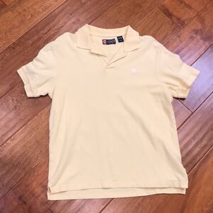 Chaps Brand Knit Polo, Yellow size Large
